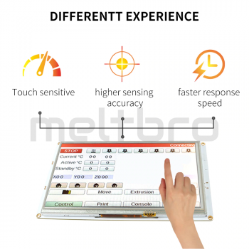 Duet 2 mainboard display touchscreen screen mit 7" (Zoll) Farbdisplay PanelDue 7i Klon